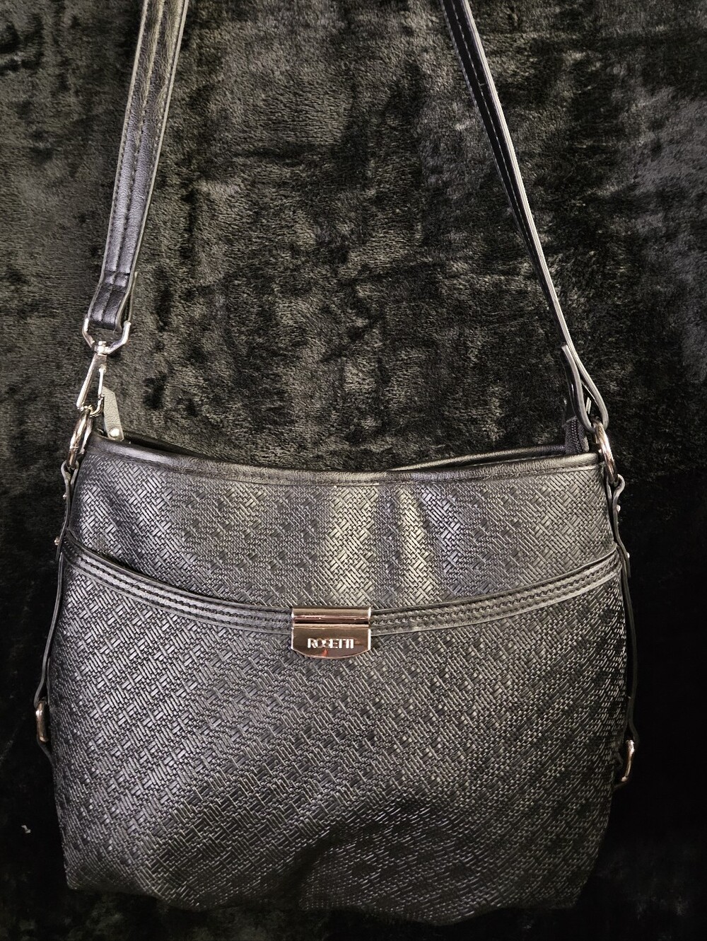 NWOT-Rosetti New York Shoulder And Crossbody Bag- Black